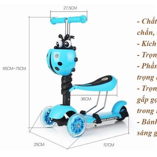 Scooter Bọ cao cấp 2in1