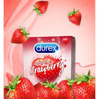 Bộ 3 Bao cao su Durex Sensual Strawberry (3 bao/hộp)