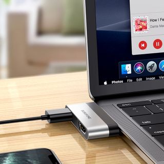 Bộ chuyển đổi cổng BOROFONE BH2 từ cổng Type C ra cổng HDMI và USB 3.0
