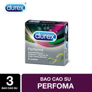 Bao cao su Durex Performa kéo dài thời gian quan hệ - Hộp 3pcs