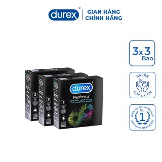 Bao cao su Durex Performa kéo dài thời gian quan hệ - Hộp 3pcs giá sỉ