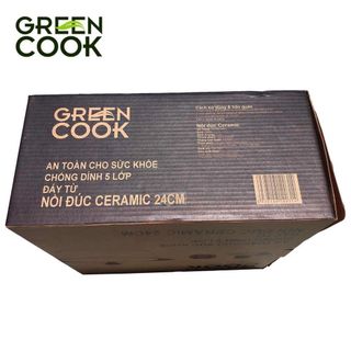 Nồi đúc Ceramic 20cm đáy từ Greencook GCS02-20IH