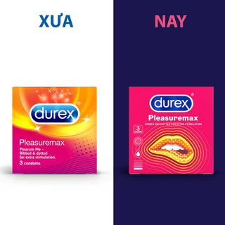 Bao cao su Durex Pleasuremax hộp 3 bao