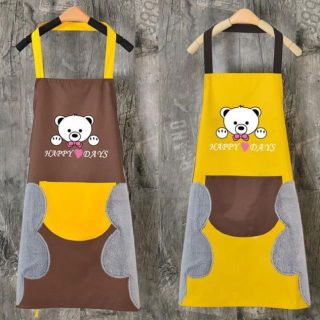 Tạp Dề Gấu Kèm Khăn Lau