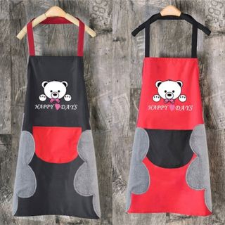 Tạp Dề Gấu Kèm Khăn Lau