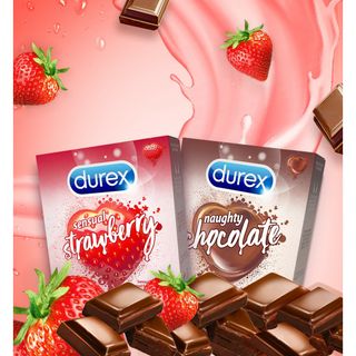 Bao cao su Durex Naughty Chocolate - Hộp 3 pcs