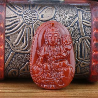 Phật Bản Mệnh Đá Mã Não Đỏ