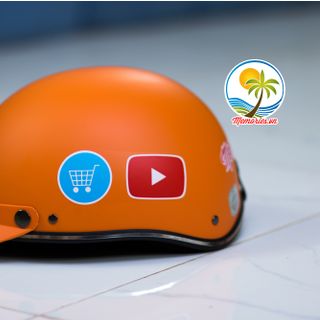 Mũ bảo hiểm thời trang cao cấp nửa đầu Haly sơn nhám của - Giá rẻ, cao