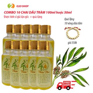DẦU TRÀM THIÊN THƯ chai 50ml 100% từ lá Tràm thiên nhiên