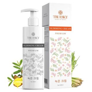 Kem Tan Mỡ Bụng Cấp Tốc Truesky Premium Dạng Vòi Nhấn Phiên Bản Cao Cấp 200ml - Slimming Cream Chiết Xuất Quế Gừng