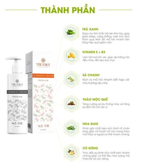 Kem Tan Mỡ Bụng Cấp Tốc Truesky Premium Dạng Vòi Nhấn Phiên Bản Cao Cấp 200ml - Slimming Cream Chiết Xuất Quế Gừng