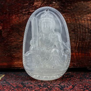 Phật Bản Mệnh Đá Mã Não Trắng