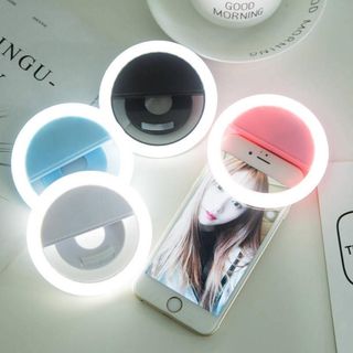 Đèn Selfie Kẹp Điện Thoại Chụp Ảnh Tự Sướng 3 Chế Độ Sạc USB