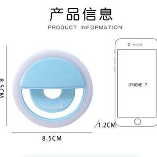 Đèn Selfie Kẹp Điện Thoại Chụp Ảnh Tự Sướng 3 Chế Độ Sạc USB