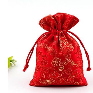 Túi gấm đỏ Thượng Hải phong thủy TÀI LỘC VÀ MAY MẮN