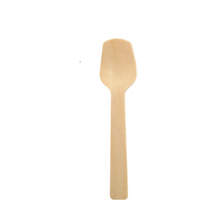 KEGO - Thìa (muỗng) gỗ 10.5cm dùng một lần (gói 100 chiếc)