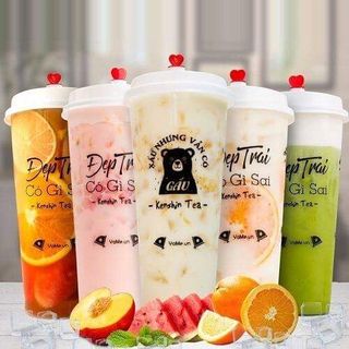 Ly Nhựa Nắp Tim In Bạch Dương