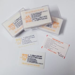 Namecard giấy Nhựa trong mờ In Bạch Dương giá sỉ