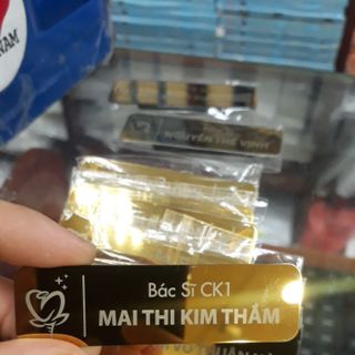 Bảng tên inox khắc chạm In Bạch Dương