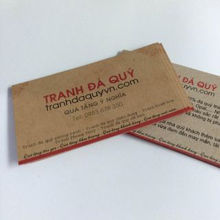Namecard giấy Kraft 280 In Bạch Dương
