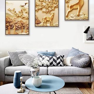 [HCM] BỘ 3 TRANH CANVAS TREO TƯỜNG KO CẦN BẮN VÍT GIÁ XƯỞNG 30x40cm / 40 x 60cm / 60x80cm giá sỉ