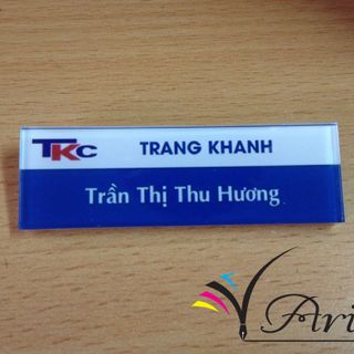 Bảng tên mica in tên In Bạch Dương