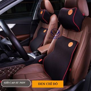 Bộ Gối tựa lưng và tựa đầu ô tô Anihooky giảm đau cổ, vai gáy, cao!