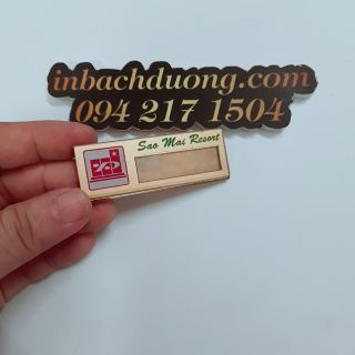 Bảng tên mica lồng tên In Bạch Dương