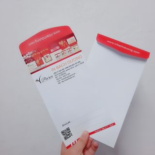 Bao thư đứng 12 x 22 (A6) In Bạch Dương