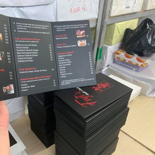 Menu dày gấp 3 In Bạch Dương