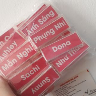 bảng tên nhân viên có sẵn In Bạch Dương