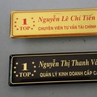 Bảng tên đổ keo in tên In Bạch Dương
