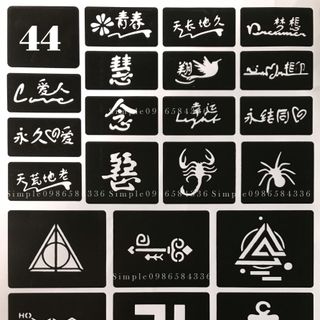 Khuôn xăm khổ A4