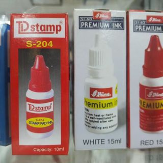 Mực TD Stamp đỏ - đen - xanh dương In Bạch Dương