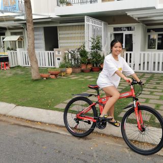 Xe đạp thể thao địa hình gấp gọn Kingtong-Màu Đỏ