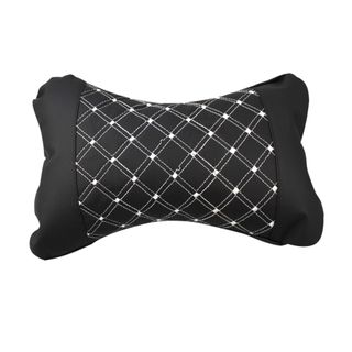 Gối tựa cổ bông đen chỉ trắng/đen chỉ đỏ
