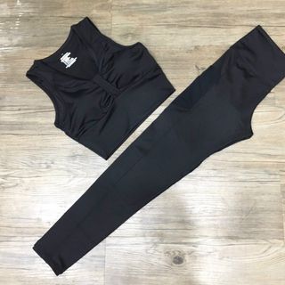 Bộ tập 3 lỗ crop nơ phối lưới