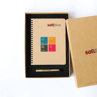 Sổ tay lò xo giấy kraft In Bạch Dương