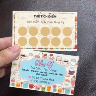 Phiếu tích điểm in nhanh In Bạch Dương