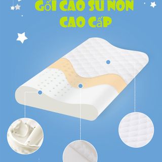 Gối cao su non cao cấp - Mềm mại - Đàn hồi cao không xẹp - Bảo hành 12 tháng 1 đổi 1