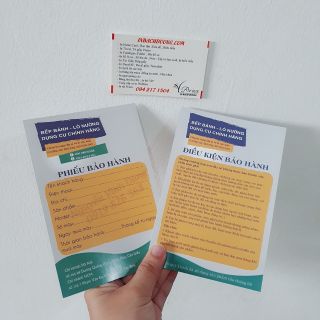 Phiếu bảo hành c230 In Bạch Dương