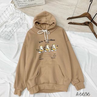 Áo hoodie nỉ bông hình