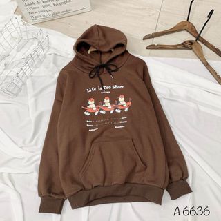 Áo hoodie nỉ bông hình