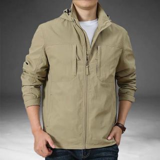 Áo khoác kaki 2 lớp lót nam năng động