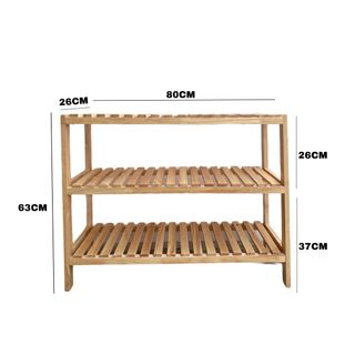 KỆ ĐA NĂNG 3 TẦNG GỖ CAO SU XUẤT KHẨU HÀN QUỐC