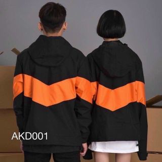 Áo khoác dù nam nữ 2 màu chất