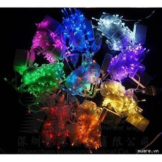 Đèn Led Trang Trí - Đèn Trang Trí Lễ Tiệc 7m 50 Bóng Nhiều Màu nháy