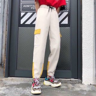 Quần kaki jogger nữ nắp túi mịn