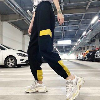 Quần kaki jogger nữ nắp túi mịn