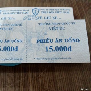 Phiếu ăn uống In Bạch Dương